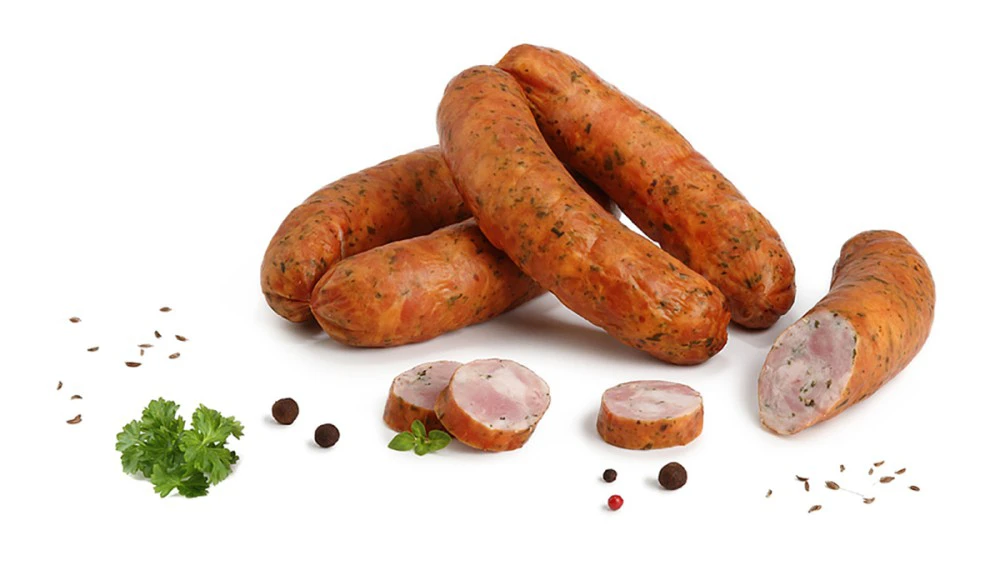 bez lepku bez sóji bez laktózy Klobása s medvědím česnekem